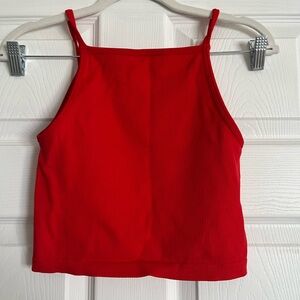 Red Sleeveless Top